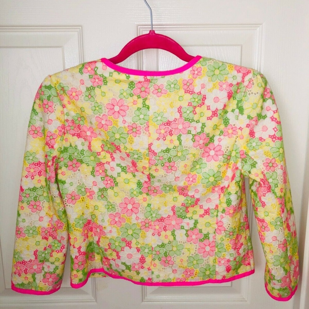 Lilly Pulitzer  Nelle Floral Lace crop jacket nwot - Picture 3 of 5